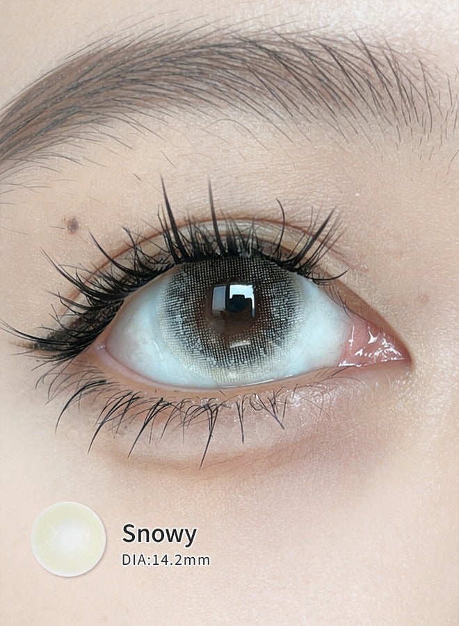 FreshLady Snowy Colored Contact Lenses 14.20mm – Yearly Disposable Natural Soft Cosmetic Lenses for Daily Wear & Makeup - Image 3