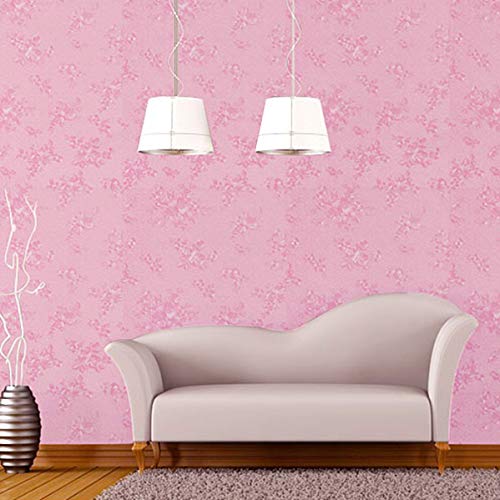 wolpin DIY Self Adhesive PVC Decal Flower Rose Wall Stickers Wallpaper (45 x 300 CM, Blush Pink) | Home Decoration for Living Room Hall Bedroom | Easy Peel & Stick Décor Paper - Image 5
