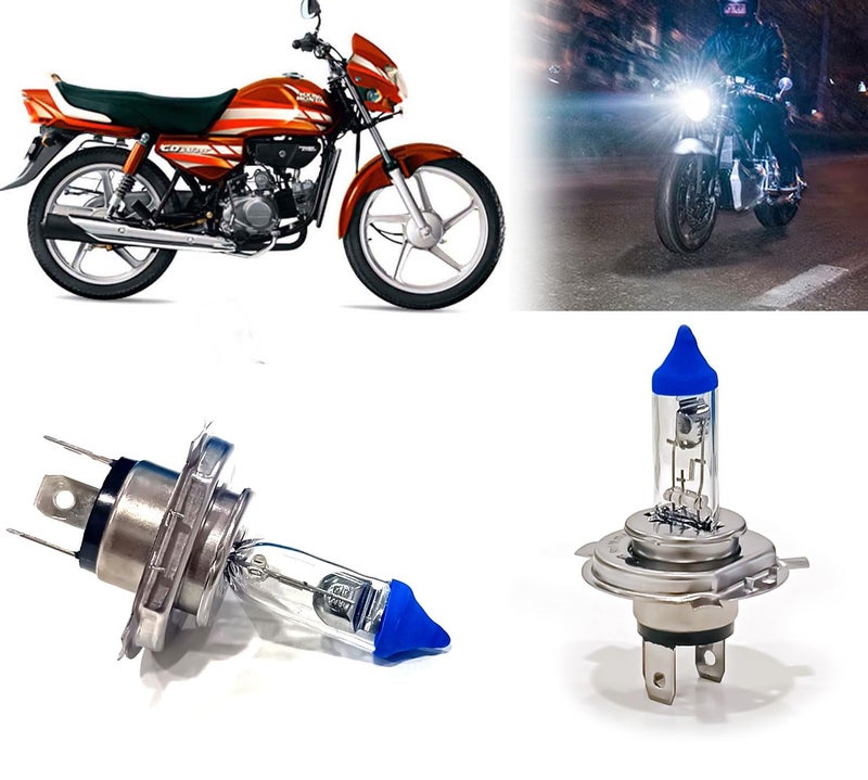 Auto Pearl Halogen H4 Front Headlight Bulb 12V/35W Ultra Bright Compatible with HF Deluxe (Pack of 1) - Image 1