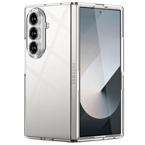 Tech Trendz TechTrendz for Samsung Galaxy Z Fold 7 Case Slim Fit Anti Yellowing Lightweight Camera Protective Ultra-Thin Hard PC Protective Crystal Case Back Cover for Samsung Galaxy Z Fold 7-Transparent - Image 1
