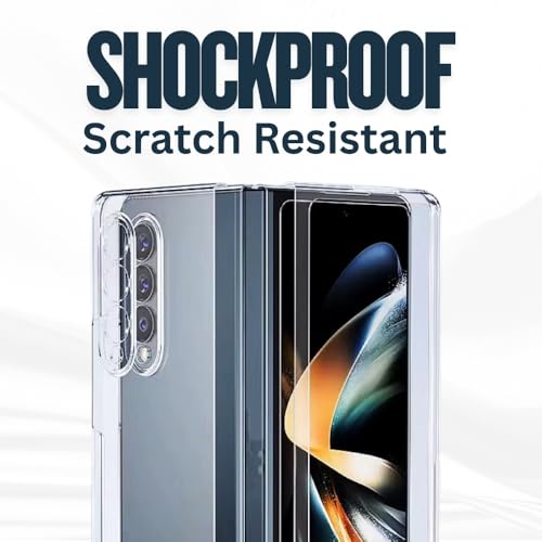 Tech Trendz TechTrendz for Samsung Galaxy Z Fold 7 Case Slim Fit Anti Yellowing Lightweight Camera Protective Ultra-Thin Hard PC Protective Crystal Case Back Cover for Samsung Galaxy Z Fold 7-Transparent - Image 3