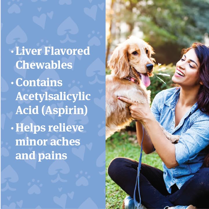 PetArmor Aspirin for Small Dogs, Fast Acting Anti-Inflammatory and Pain Relief For Dogs, Vet-Quality Joint Support and Pain Meds for Dogs, 75 Liver Flavored Tablets - Image 4