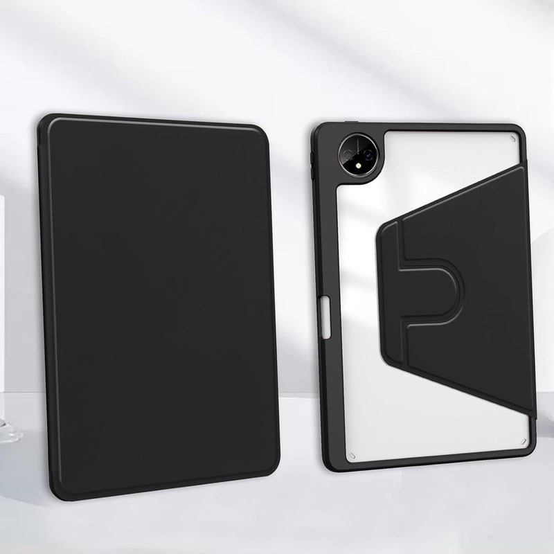 جراب متوافق مع جهاز هواوي ميت باد برو 11 2024/2022 اللوحي مع حامل قلم، خاصية الإيقاظ/السكون التلقائي، جراب دوار لجهاز هواوي ميت باد برو 11، أسود - Image 4