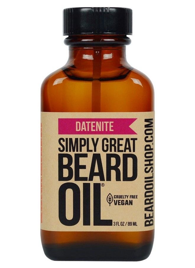 Simply Great Beard Oil - Datenite Scented Beard Oil Beard Conditioner 3 Oz Easy Applicator Natural Vegan And Cruelty Free Care For Beards Gifts For Men - Image 1