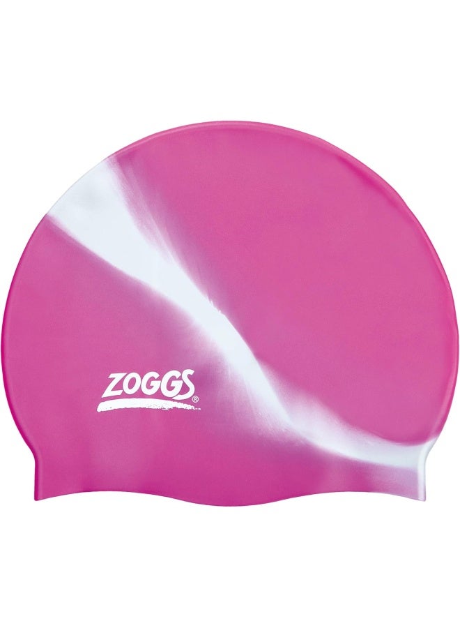 ZOGGS Unisex's Silicone Multicolour Swimming Cap - Image 1