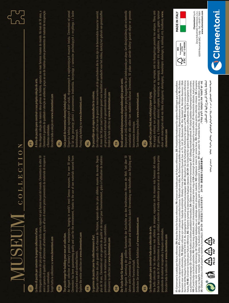 Clementoni "Leonardo - Mona Lisa Puzzle (1000 Piece) - Image 3