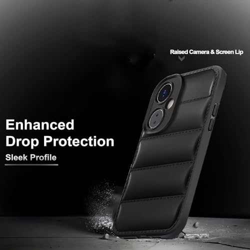 KARWAN® Puffer Edition Silicone Case Cover for Oneplus Nord CE3 Lite | Scratch Resistance Mobile Cover, Camera Protection Case Compatible with Black - Image 4