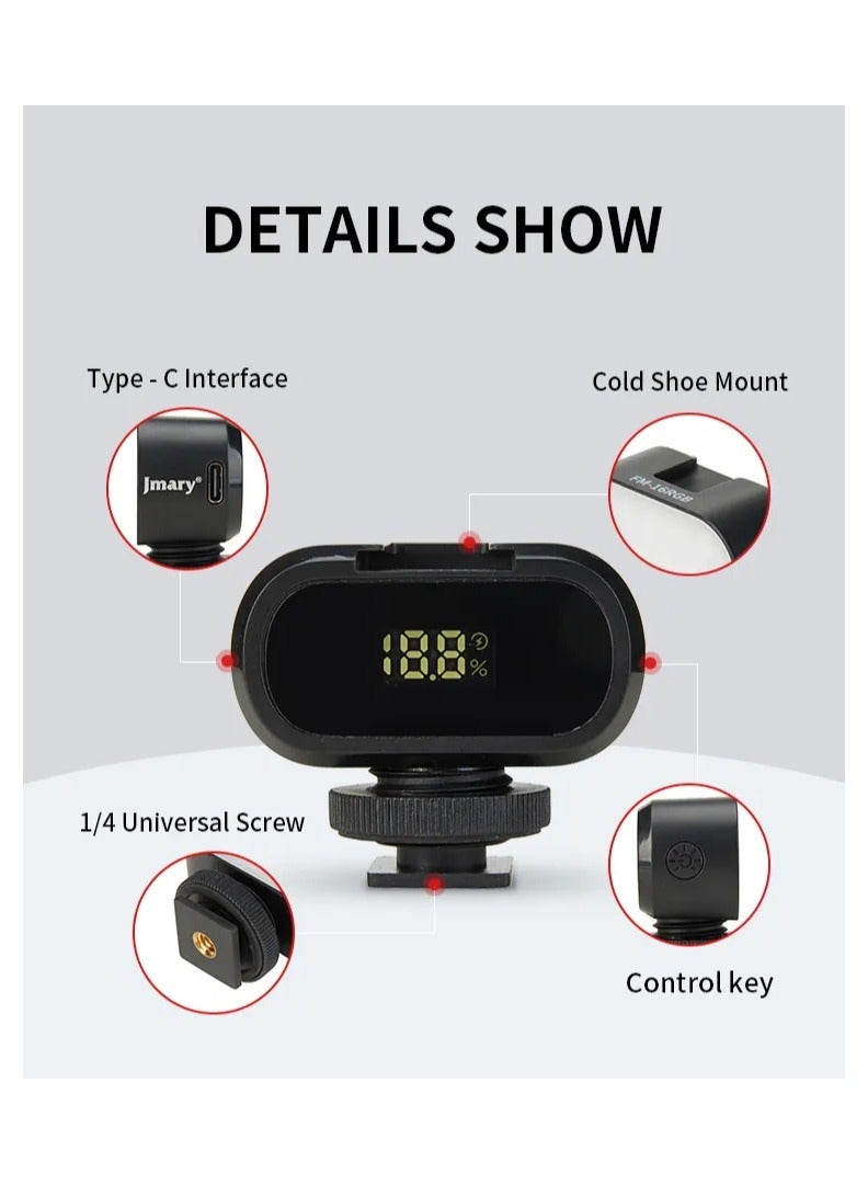 Jmary FM-16 RGB Mini Video Lights LED Camera 360° Full-Colour Portable Photography Lighting Rechargeable Dimmable Panel Lamp With Clip Mount - Image 3