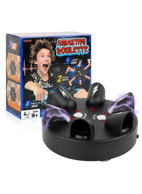 Shock Roulette Party Game New Lie Detector Test Shock Finger Game Interesting Polygraph Party Game Toy Finger Shock Game For Family Party Decompression Funny Toy For 26 Palyers (1 Pcs)