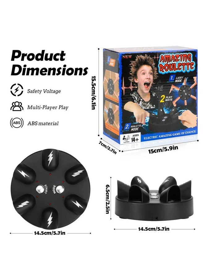 Shock Roulette Party Game New Lie Detector Test Shock Finger Game Interesting Polygraph Party Game Toy Finger Shock Game For Family Party Decompression Funny Toy For 26 Palyers (1 Pcs)