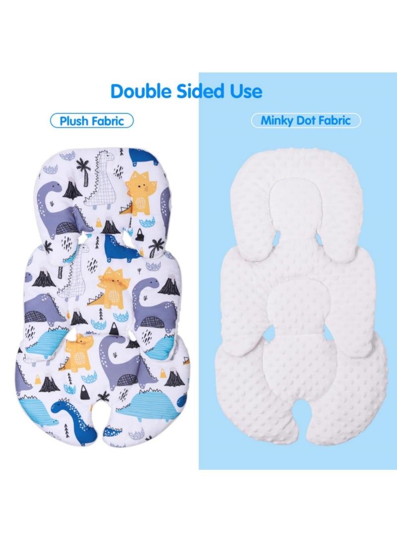 ممون ، وسادة مقعد السيارة للرضع قابلة للعكس، وسادة مقعد السيارة للرضع قابلة للعكس، وسادة دعم الرأس والجسم لحديثي الولادة، وسادة ناعمة لعربة الأطفال لسرير عربة الأطفال المرتفع - Image 2