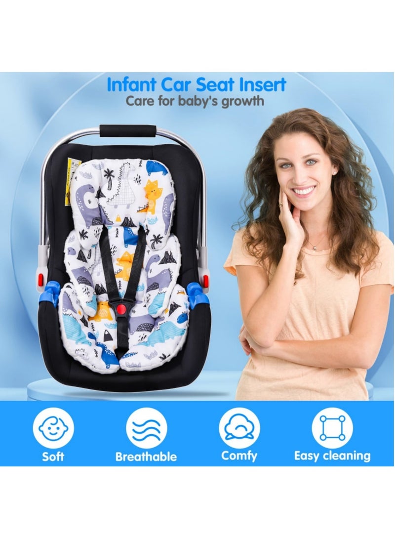 ممون ، وسادة مقعد السيارة للرضع قابلة للعكس، وسادة مقعد السيارة للرضع قابلة للعكس، وسادة دعم الرأس والجسم لحديثي الولادة، وسادة ناعمة لعربة الأطفال لسرير عربة الأطفال المرتفع - Image 4