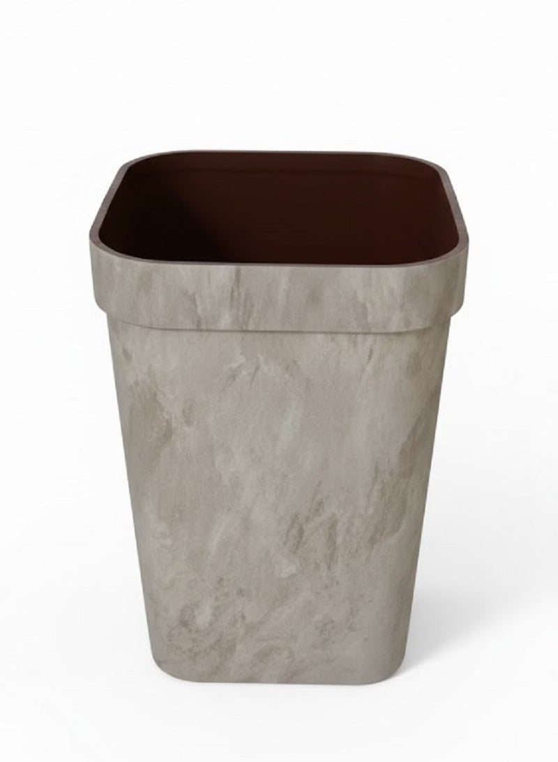 Trash Can Waste Basket Rustic Farmhouse Style Wastebasket Bin Garbage Can for Bathroom Office