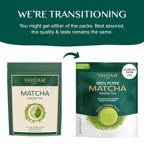 VAHDAM Japanese Matcha Tea Powder 50 Cups353oz Sourced from Japan  Authentic Japanese Matcha Green Tea Powder  Classic Culinary Matcha From Japan - Image 5
