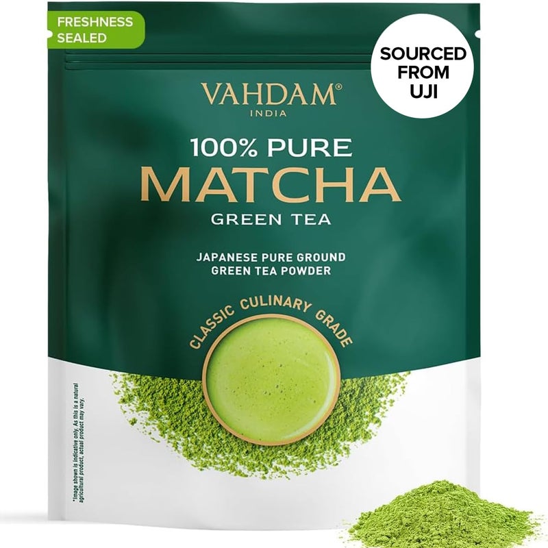 VAHDAM Japanese Matcha Tea Powder 50 Cups353oz Sourced from Japan  Authentic Japanese Matcha Green Tea Powder  Classic Culinary Matcha From Japan - Image 3