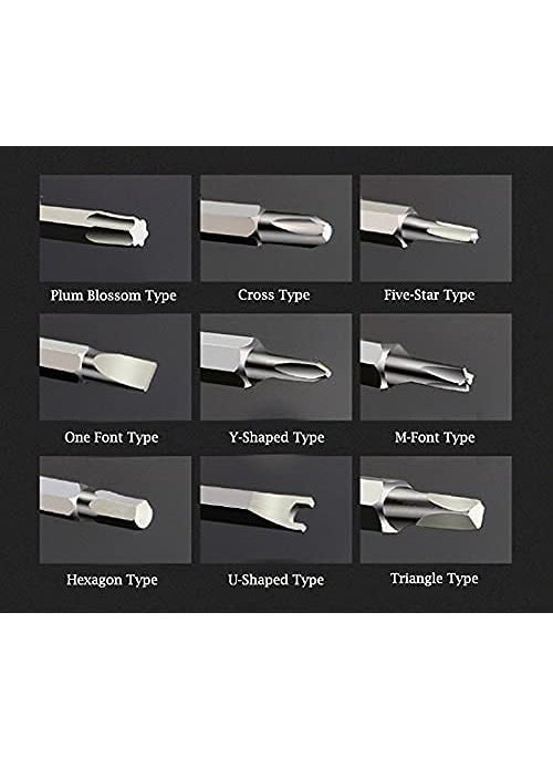 ATETO - ATETO 24 in 1 Screwdriver Set Opening Repair Tools Kit For Mobile PhoneLaptopTabletPCGadgets all kind of useSet of1 - Image 1