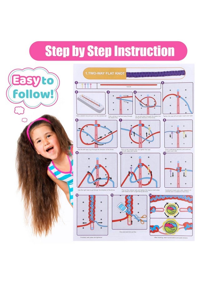 Gili طقم صنع أساور الصداقة من جيلي للفتيات من عمر 8-12 - ألعاب الفنون والحرف اليدوية - أفضل أفكار هدايا عيد الميلاد أو عيد الميلاد للفتيات من 7 إلى 11 سنة - Image 4