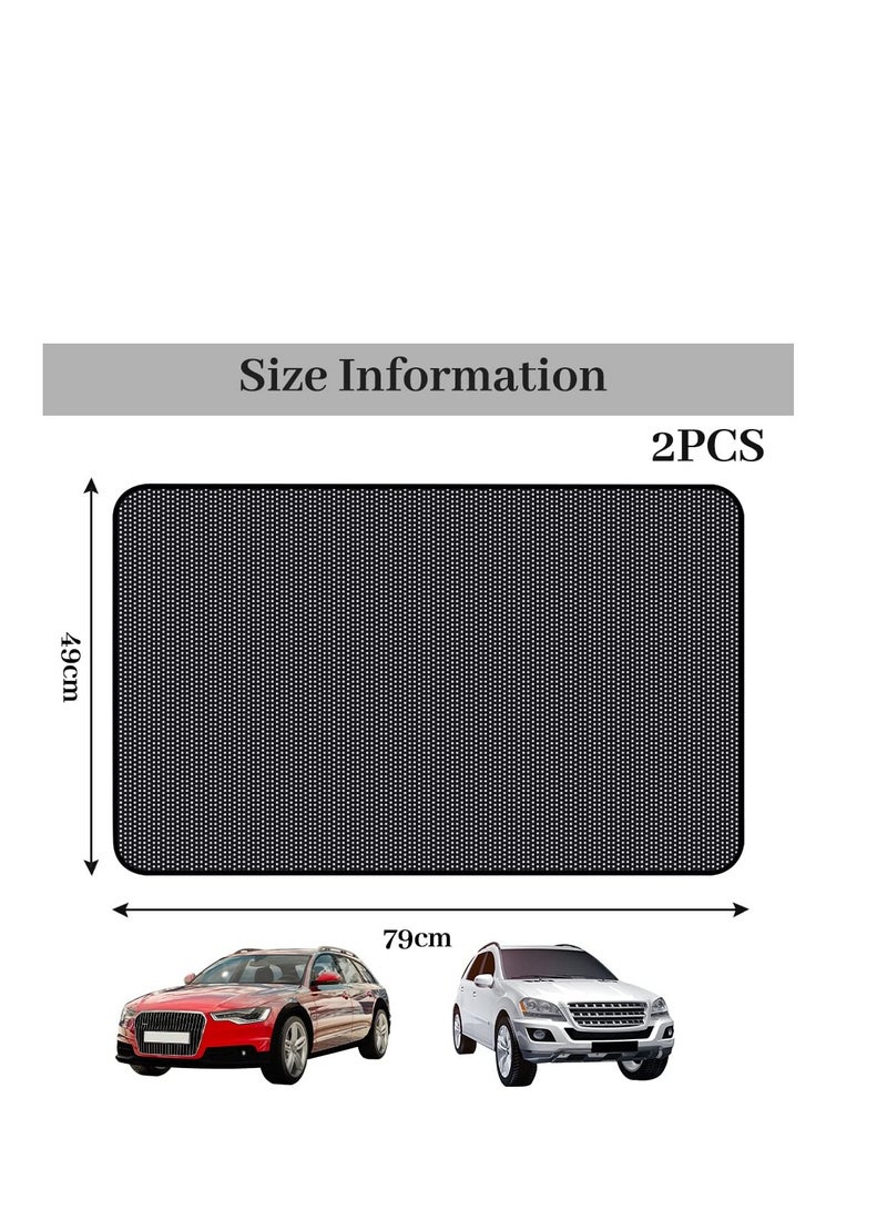 SYOSI Car Window Shades for Baby, 2 Pack Car Sunscreen Set, Sun Shades Magnetic for Car Windows, Car Privacy Curtain, Car Side Window, for Baby, Kids and Animals Protection - Image 4