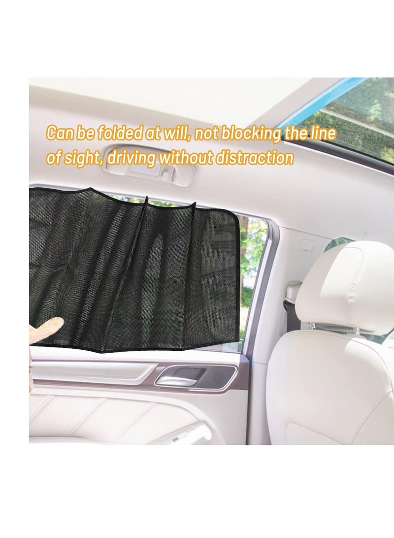 SYOSI Car Window Shades for Baby, 2 Pack Car Sunscreen Set, Sun Shades Magnetic for Car Windows, Car Privacy Curtain, Car Side Window, for Baby, Kids and Animals Protection - Image 5