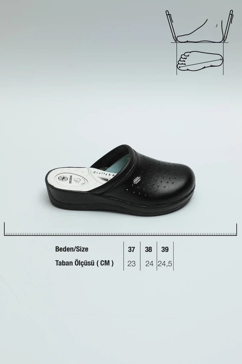 Gezer Summer Women's 4 Point Cushioned Sabo Slippers