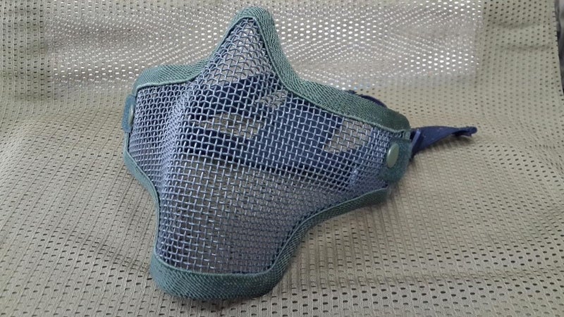 Generic TMC second generation breathable mouth protection tactical camouflage iron mesh steel wire V1 protective mask factory outlet Green