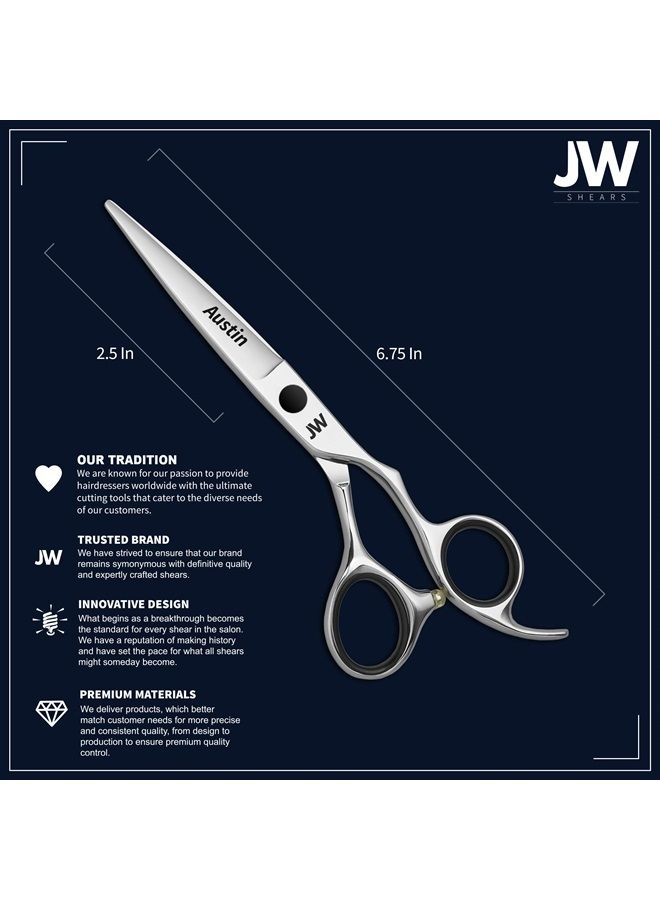 JW Professional Shears Austin Series - Barber & Hair Cutting Scissors / Shears Japanese Stainless Steel