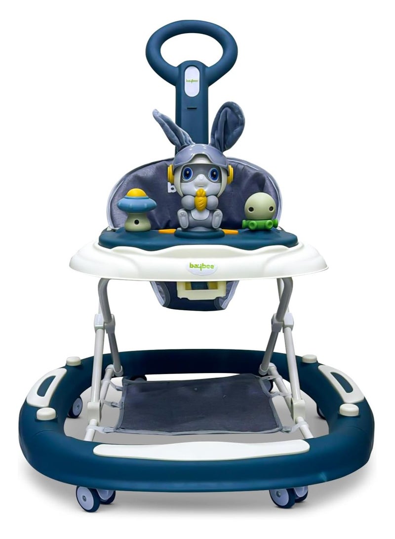 BAYBEE 3-In-1 Baby Walker With Rocker Mode, Parental Push Handle, Musical Toy Bar, Adjustable Height, Footmat, 6 To 24 Months  - Image 1