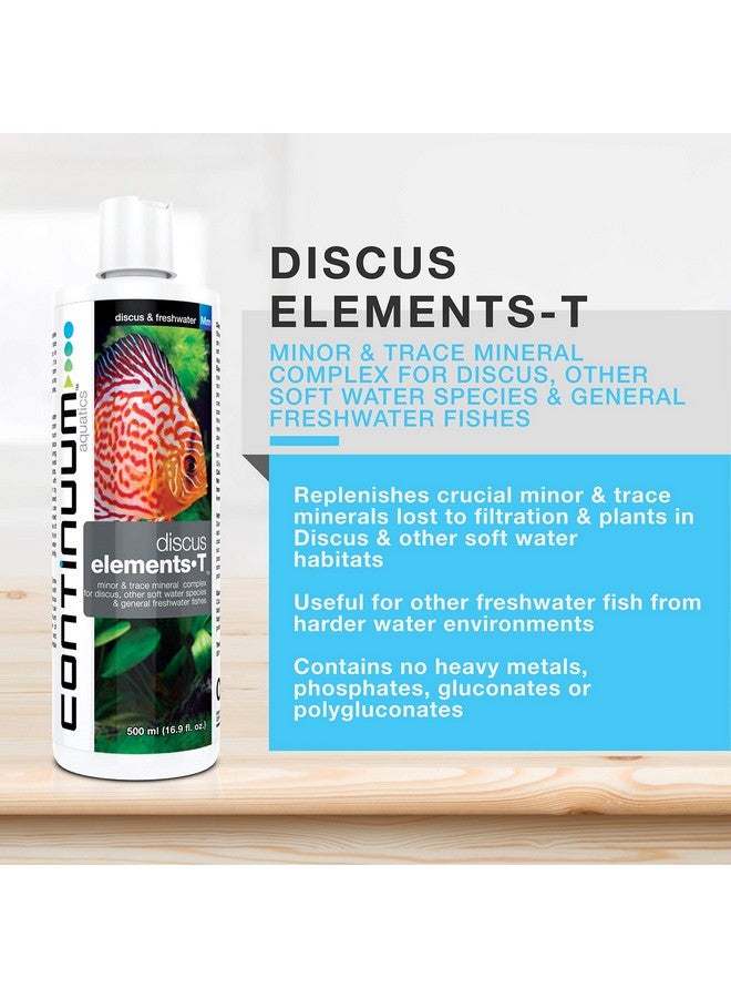 Continuum Aquatics Discus Elements-T - Minor & Trace Mineral Complex for Discus, Other Soft Water Species & Freshwater Fish, 500 ml - Image 2