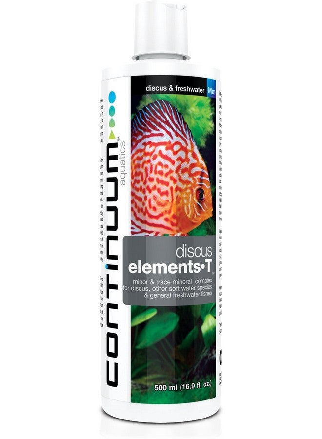 Continuum Aquatics Discus Elements-T - Minor & Trace Mineral Complex for Discus, Other Soft Water Species & Freshwater Fish, 500 ml - Image 1