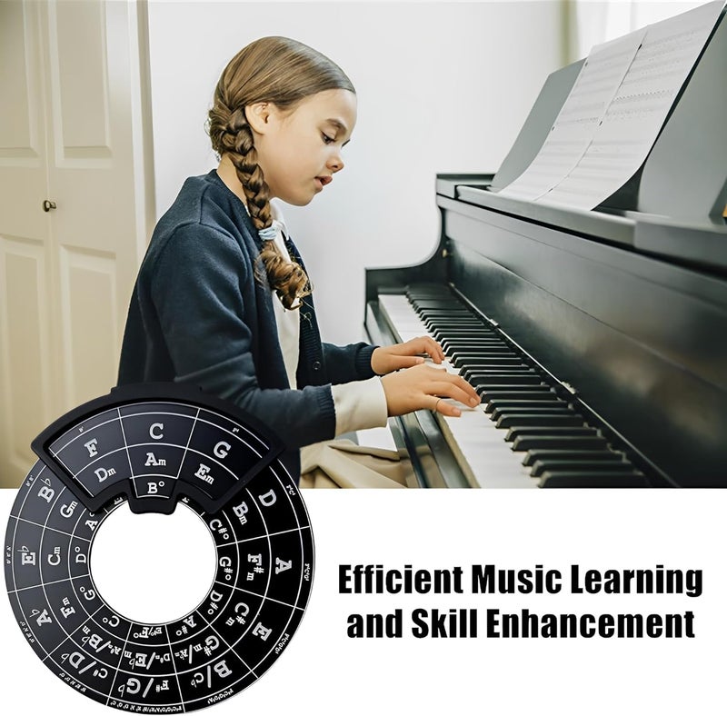 Ssllretu Circle of Fifths Wheel with Guitar Chord Chart and Music Theory Book - Image 5