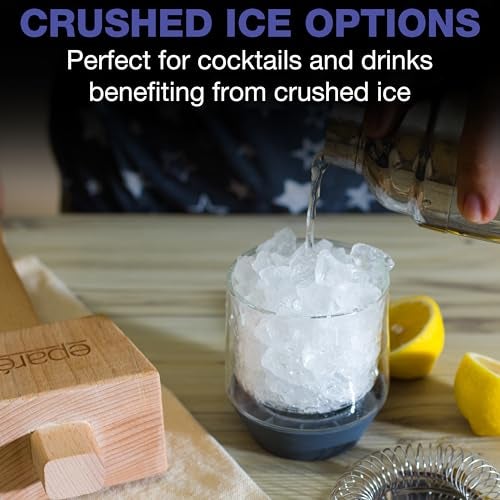 Eparé Lewis Bag & Ice Mallet - Manual Ice Crusher Wooden Hammer - Canvas Crushing Bag - Crushed Ice Bar Cocktails - Bartender & Kitchen Tools Kit - Image 4