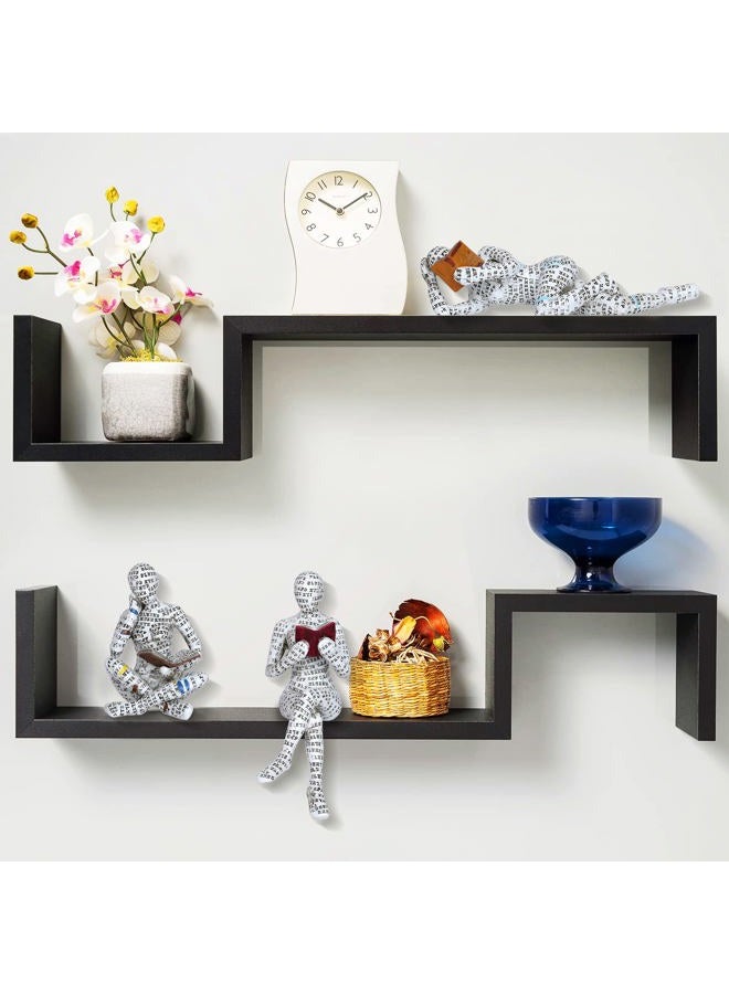 Dawbun 3 Pcs Pulp Reading Women Figurine Decor Thinker Statue Modern Abstract Art Sculpture Resin Collectible Reading Figurines for Living Room Desk Table Bookshelf Shelf Office Desktop Home Decoration - Image 4
