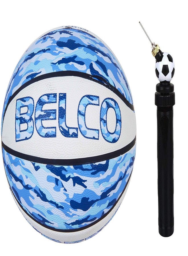 Belco Sports Street Basketball Size 7 (Blue with Pump) - Image 1