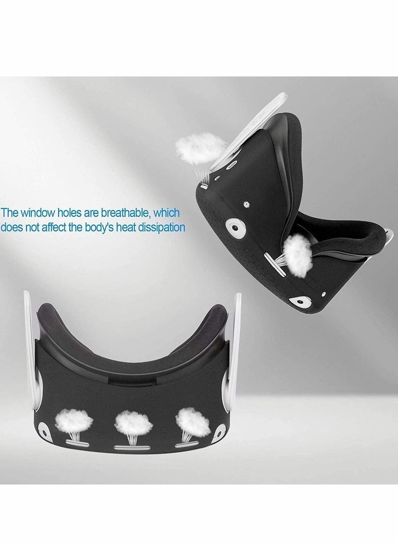 VR Case Front Protector Silicone Anti-Slip Anti-Scratch Anti-Dust Shockproof for Quest 2  - Image 2