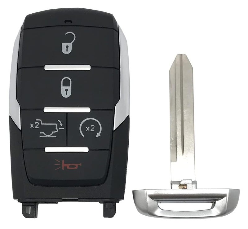 vurbemes Keyless Entry Remote Key Fob Cover Case fit for 2019 2020 2021 2022 Dodge Ram 1500 Key Fob Shell (Buttons 5) - Image 2