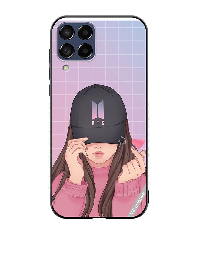 VR CREATIVE Protective Case Cover For Samsung Galaxy A12 Bts Cap Girl Design Multicolour - Image 1