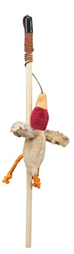 SPOT Skinneeez Stuffing-Free Forest Friends Cat Teaser Wand Toy with Catnip – Interactive Play for Cats and Breeds, Assorted Characters, 12-Inch - Image 2