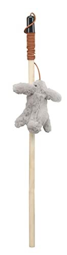 SPOT Skinneeez Stuffing-Free Forest Friends Cat Teaser Wand Toy with Catnip – Interactive Play for Cats and Breeds, Assorted Characters, 12-Inch - Image 3
