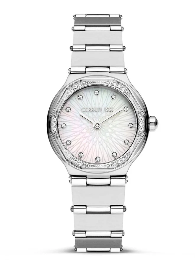 شيروتي 1881 Cerruti Watch for Women - White Dial - 26 MM