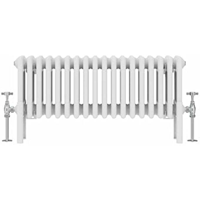 300X830MM WHITE TRADITIONAL HORIZONTAL RADIATOR CAST IRON STYLE 4 COLUMN BATHROOM RADIATOR HEATER - Image 3