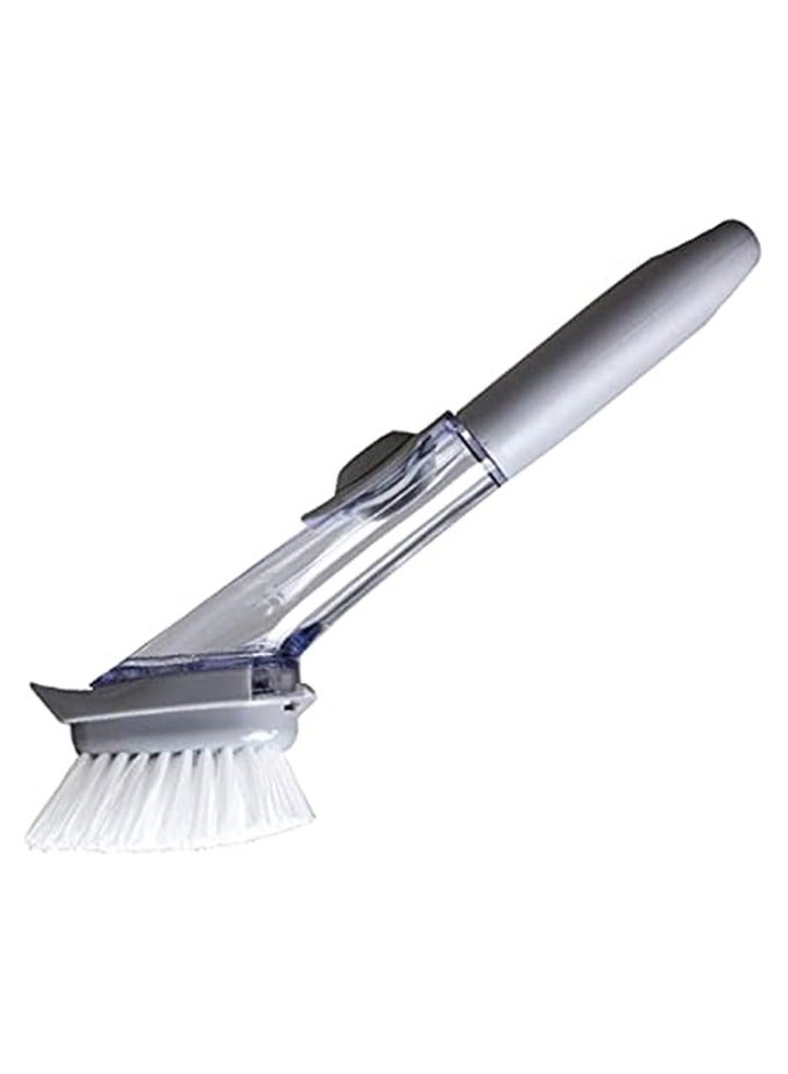 Spaceshoop A Soap Brush With A Soap Tank Silver Cleaning Brush With Handle And Soap Tank - Image 1