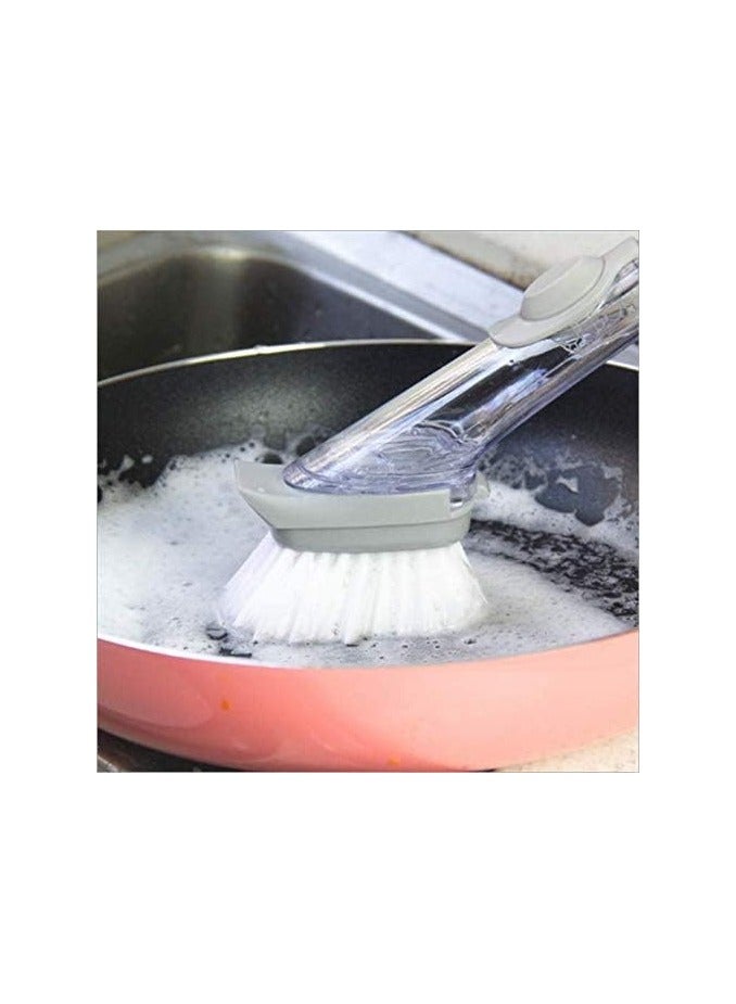 Spaceshoop A Soap Brush With A Soap Tank Silver Cleaning Brush With Handle And Soap Tank - Image 4