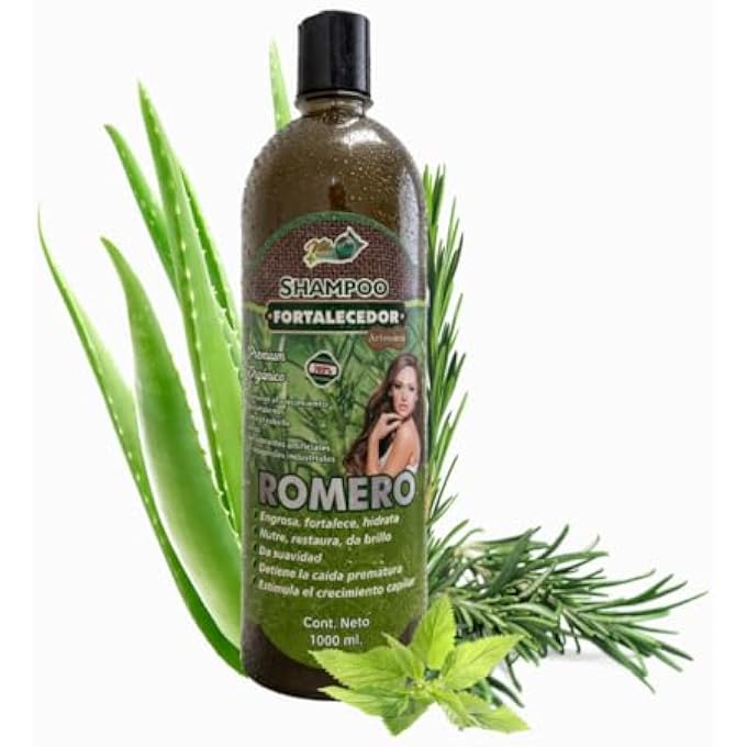 HERBALISTA Rosemary Strengthening Shampoo with Aloe 1 Liter (33.9 fl oz) | Botanical Hair Cleanser for Fuller-Looking Hair, Deep Hydration, Nourishment & Natural Shine