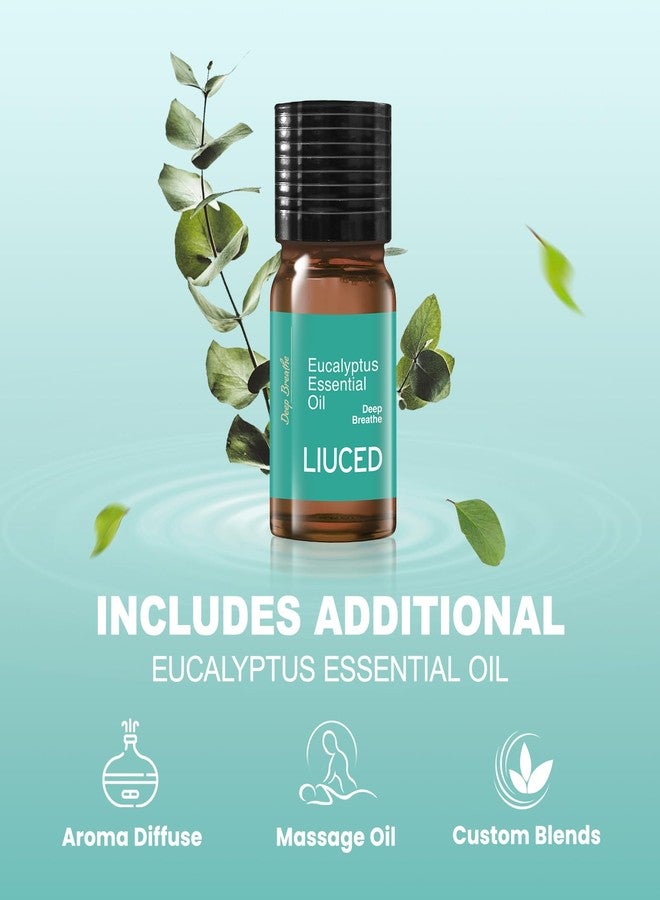 LIUCED 14+1 Shower Steamers - 14 Pack Eucalyptus & Mint Shower Bombs Aromatherapy and 5ml Natural Eucalyptus Essential Oils, Eucalyptus for Shower, Sinus Relief, Mothers Day Gifts for Mom Wife, Self Care - Image 2