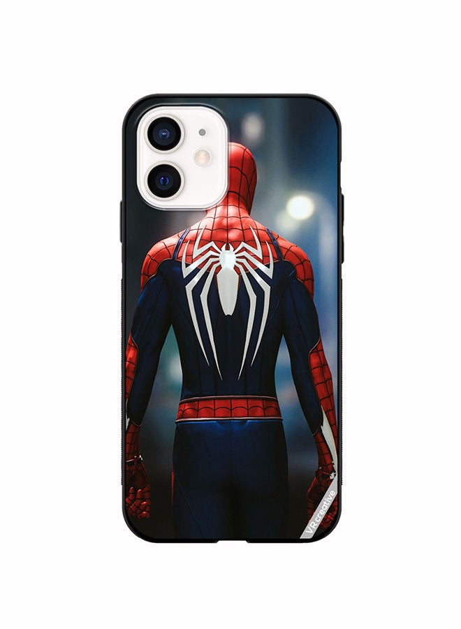 VR CREATIVE Protective Case Cover For Apple iPhone 12 mini Spiderman Back Design Multicolour - Image 1