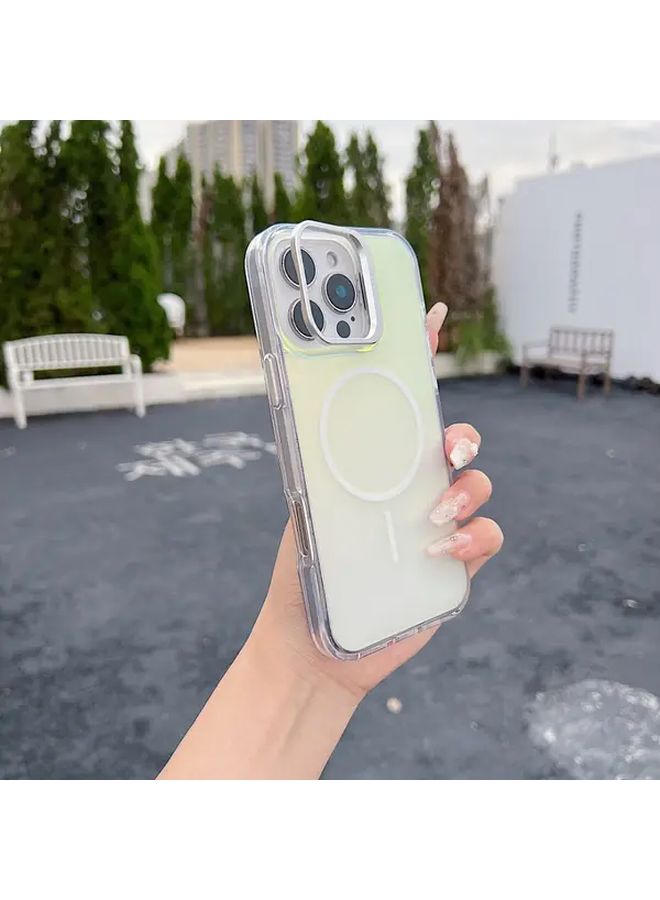 Purple Transparent High Gloss Hardware Wireless Charging Case Compatible With iPhone 14 - Image 4