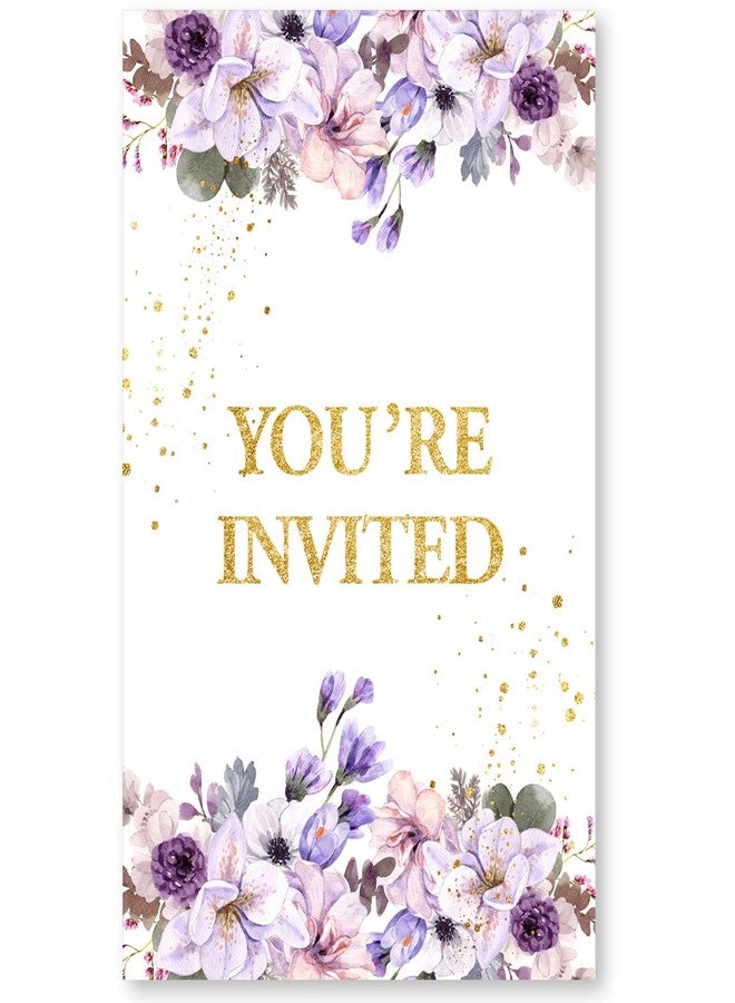 Soiceu Floral Surprise Birthday Party Invitations with Envelopes Set of 20 Pink Gold It's a Surprise Birthday Party Invites for Women - Image 4