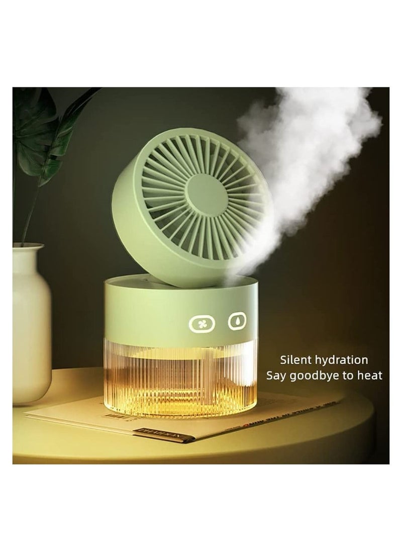 Y&D - Portable Handheld Fan with Essential Oil Diffuser Humidifier 3-gear adjustable personal fan fragrant essential oil table USB Rechargeable Battery Operated for Home Office Dormitory - Image 1