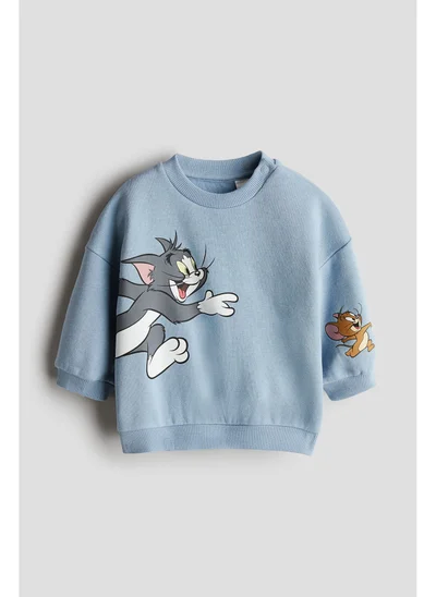 اتش اند ام Print-motif sweatshirt