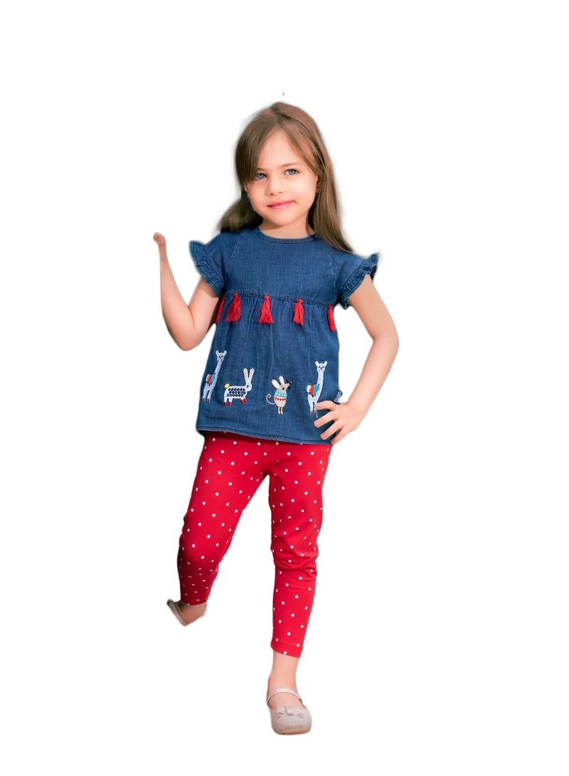 A girl's set consisting of two pieces